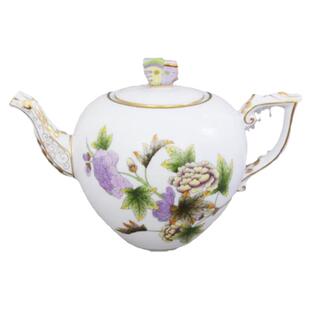 Herend海兰德赫伦匈牙利进口手绘皇家花园粉蓝蝴蝶版茶具茶杯套装