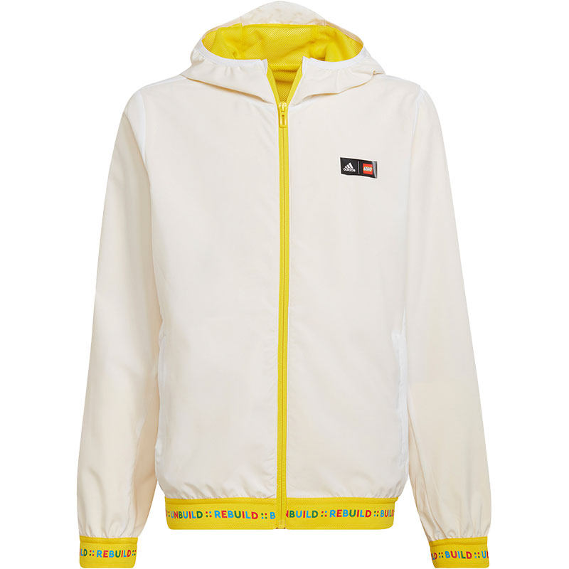 Adidas阿迪达斯正品乐高积木联名大童新款运动连帽夹克外套H65320