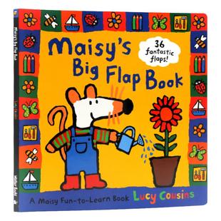 masiy小鼠波波动画片 Maisy's Big Flap Book 大开翻翻立体纸板书交通工具英文绘本 maisy new year 小鼠波波过新年亲子互动游戏书