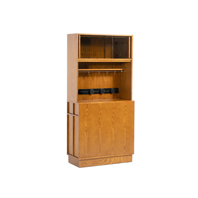 舒梵岛台边柜/小户型日式中古储物收纳岩板高酒柜餐桌一体餐边柜