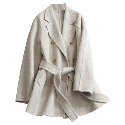 中长款大衣通勤长袖毛呢外套女