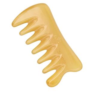 虞美人天然牛角梳七齿按摩梳正品男女脱发头部经络梳子宽齿家用