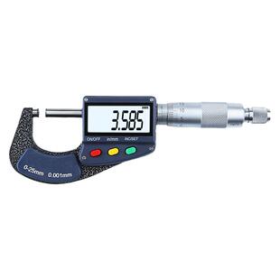 数显外径千分尺0-25-50-75-100mm测厚仪电子螺旋测微器0.001精度