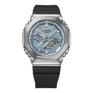 CASIO卡西欧学生手表男 G-SHOCK金属八角蓝牙太阳能防震GBM-2100