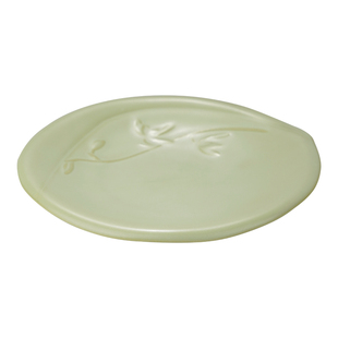 景德镇汝窑干泡台小号茶盘陶瓷手工养壶茶承托家用汝瓷复古礼盒装