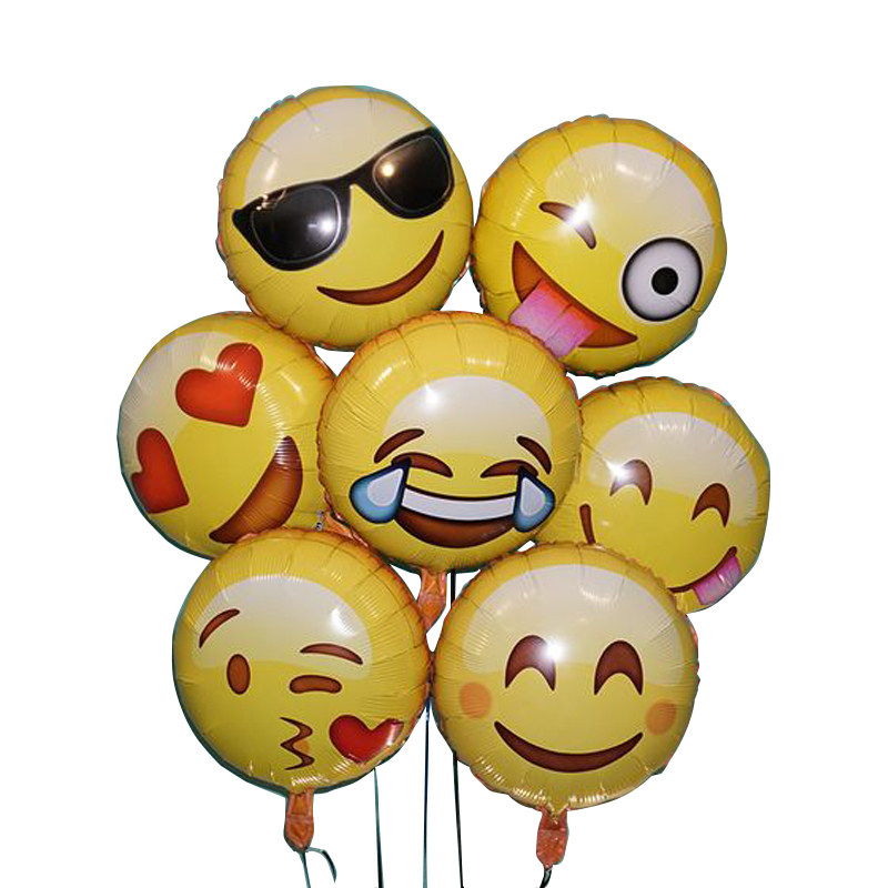 emoji表情笑脸铝箔气球