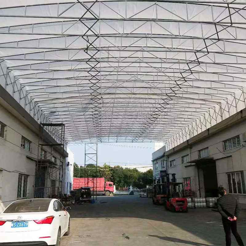 电动遥控推拉棚雨蓬智能棚菜棚市场自动防水伸缩遮阳棚大雨棚