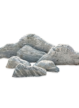 天然切片组合庭院造景假山雪浪石