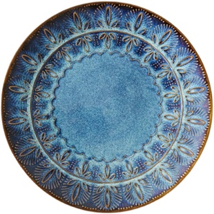 【窑变浮雕星空】复古好看的西餐盘摆盘好看的西餐盘菜盘面碗微瑕