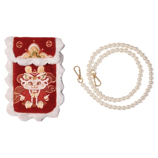 鹤猫「钱兔无忧」原创汉服刺绣斜挎年古风可爱儿童包