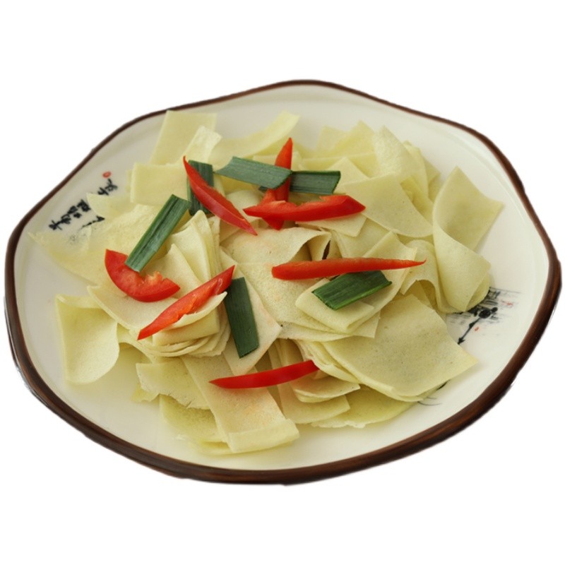 5张 湖北荆州特产农家手工新鲜荞麦/绿豆豆皮子湿豆皮炒活豆皮现