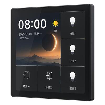 【720P新品现货】平头熊F1pro超薄中控屏智能开关四寸屏mesh2.0