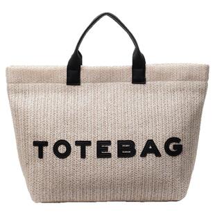 手工编织包包女式2025新款流行海边度假草编包手拎包大容量托特包