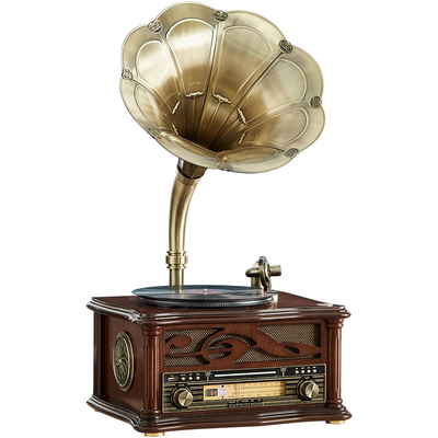 复古留声机黑胶唱片机蓝牙音箱