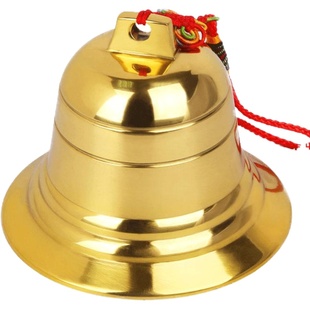 金属铜风铃铜铃铛挂件全铜铜钟化五黄家居阳台风铃大门挂饰大小号