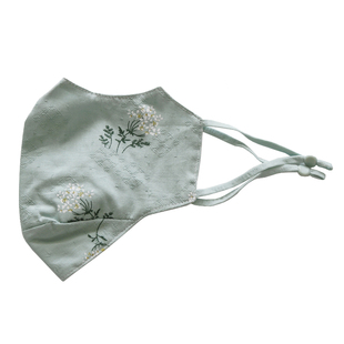 复古国风口罩女士春夏秋季时尚印花护眼角防寒防尘薄款纯棉口罩女