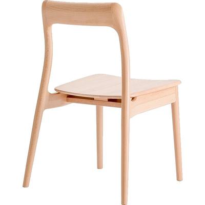 木智工坊全实木餐椅休闲椅靠背椅