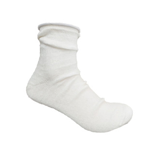 S118 外单加肥加大卷边 纯色亚麻男袜女袜 抑菌透气 中高筒无骨袜