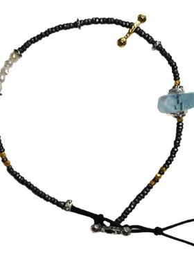 Touch.海蓝宝珍珠手链