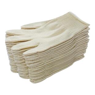 黄棉劳保手套加厚棉纱防烫耐高温石油矿山工地劳动干活线手套