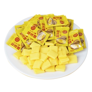 特浓榴莲糖网红水果味糖果泰国风味榴莲软糖喜糖整箱批发休闲零食