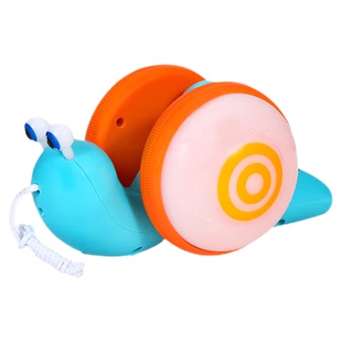 网红牵绳蜗牛儿童拉绳拖线溜拉着走的牵引纤绳户外宝宝学步小玩具