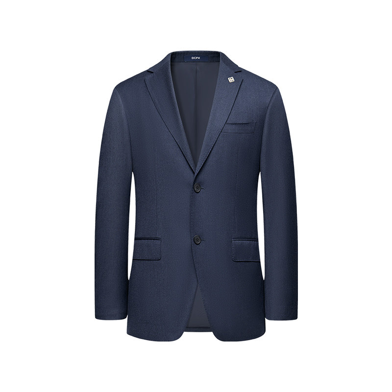 BONI/堡尼秋冬新品商务西服套装羊毛羊绒混纺西装西裤男AS662251A