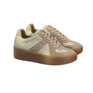 新款SAM JIMMY时尚复古厚底德训鞋真皮宋妍霏王璐丹同款女鞋潮鞋