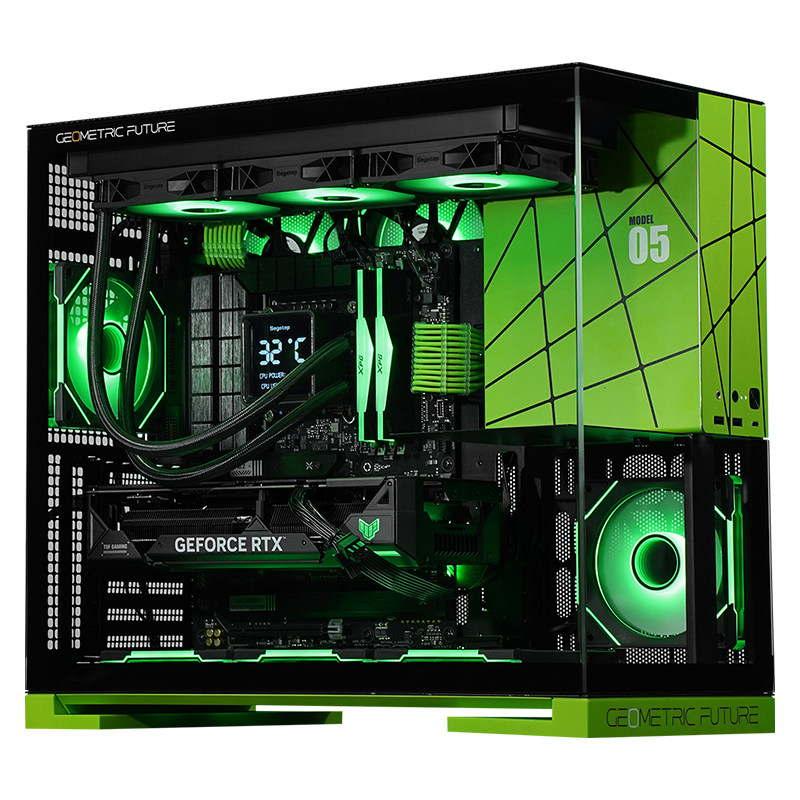 【24期免息】华硕i9 14900KF RTX5080/5070Ti/5060Ti无卡水冷AI设计游戏台式组装电脑主机高