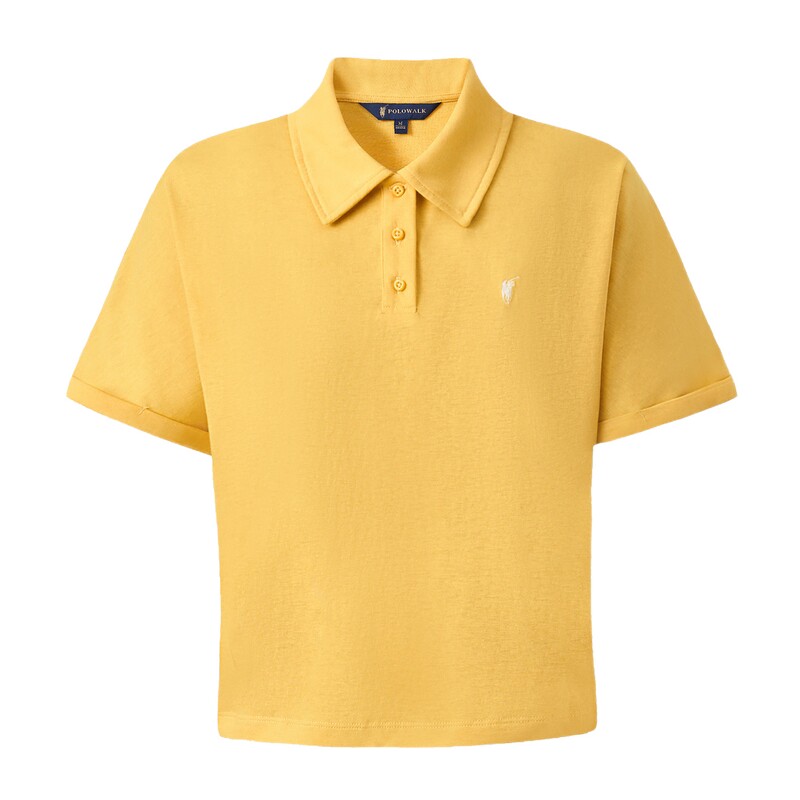 POLOWALK女式短袖POLO衫2026夏季新品女装简约百搭商务通勤POLO衫