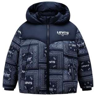 【防泼水】Levis李维斯儿童羽绒服男童2025冬季新款保暖外套童装