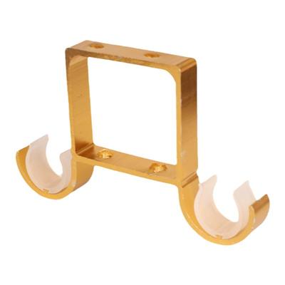 顶装窗帘杆双托支架侧装罗马杆底座固定托架顶装单双杆托挂钩配件