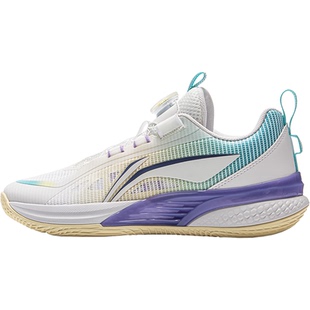 李宁男女童鞋2025夏季新款中大童高帮减震透气旋钮防滑儿童篮球鞋