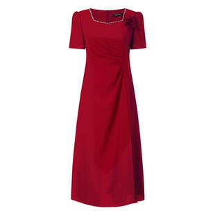 Koradior珂莱蒂尔商场同款2025夏气质千金风显瘦连衣裙