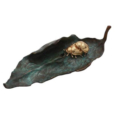 纯手工创意紫铜香插家用摆件