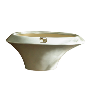 欧式简约异形陶瓷花盆家用创意客厅发财树盆景专用大口径绿植盆栽