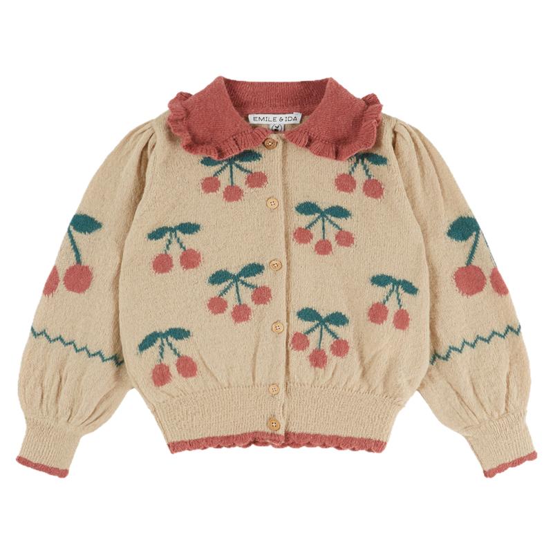 Little现货 法国emile et ida FW26秋冬女宝针织毛衣开衫外套
