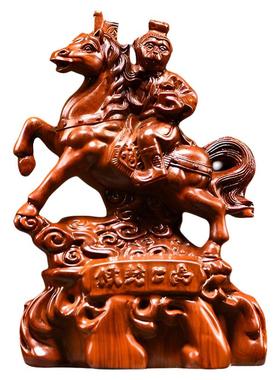 实木马上封侯家居摆件