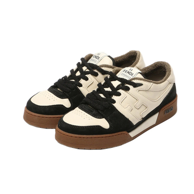香港直邮FENDI芬迪Match牛皮复古拼接时尚休闲板鞋男款