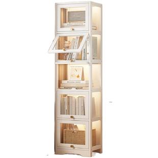 展示柜书架墙角书柜小窄痛柜防尘置物架客厅落地转角包包储物柜子