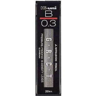 日本三菱UNI高等级铅芯 HI-UNI 0.5mm 2H~4B/0.3mm H HB B