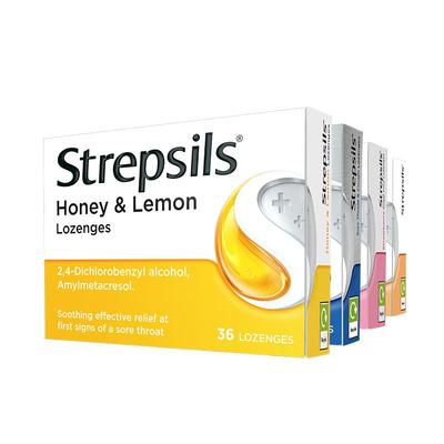 【自营】Strepsils使立消润喉糖含片糖果教师无糖保护嗓润喉润嗓