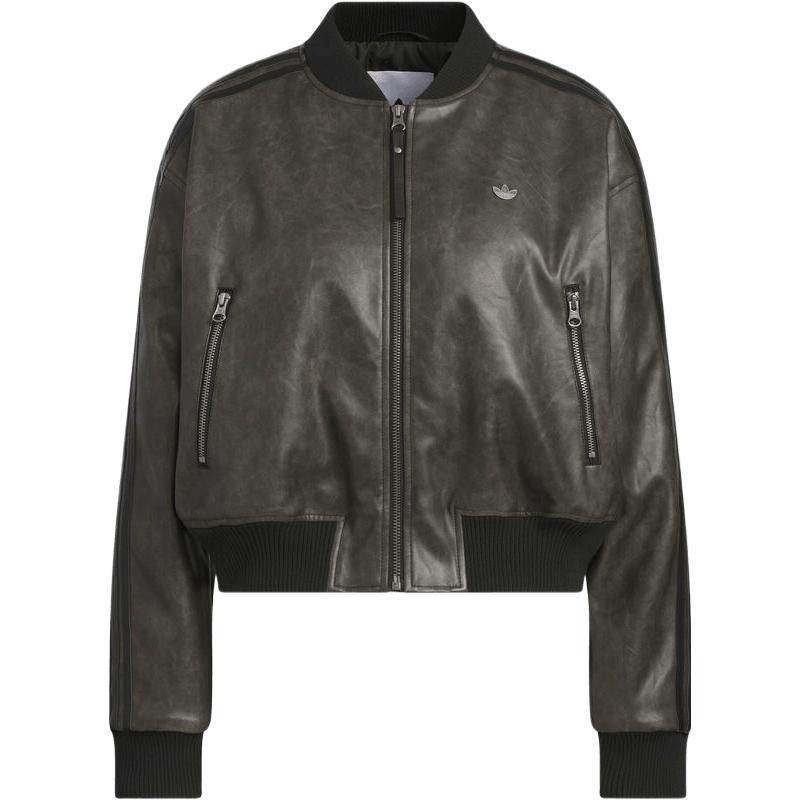 adidas阿迪达斯三叶草女子运动休闲复古棉服外套KC2656