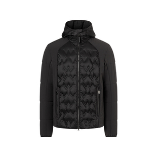 BOGNER博格纳 经典男鹅绒短款纯色连帽保暖修身羽绒服81467517