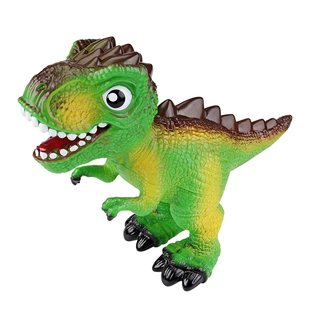 儿童软胶恐龙仿真动物会叫大号霸王龙模型发声三角龙男孩塑胶玩具