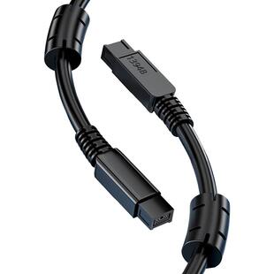 拓振 IEEE1394B火线9P-9P连接线Firewire9芯对9芯线采集卡硬盘线工业相机数码摄像机线1.5米800转800双屏蔽