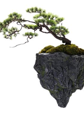 玻璃钢仿真新中式庭院禅意假山