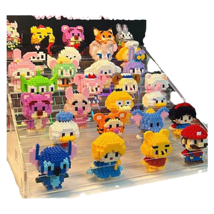 乐高展示盒积木收纳柜放手办玩偶公仔盲盒模型立牌娃娃防尘透明架