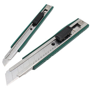 世达美工刀壁纸刀小号不锈钢多功能切割刀大号重型手工刀具93424A