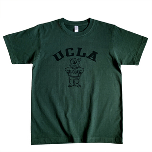 美式复古vintage丛林绿古着感做旧圆领厚实重磅短袖男女款情侣T恤